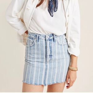 Anthropologie Boyish The Corey Denim Mini Skirt NWT Size 26